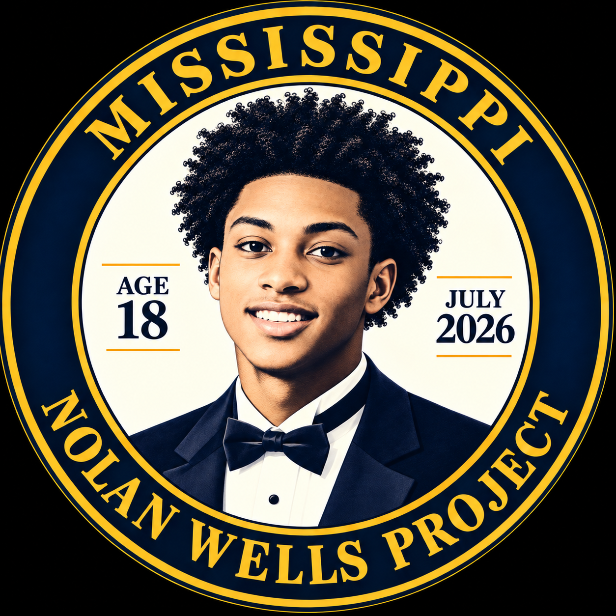 Official Mississippi Nolan Wells Project seal featuring Nolan Wells